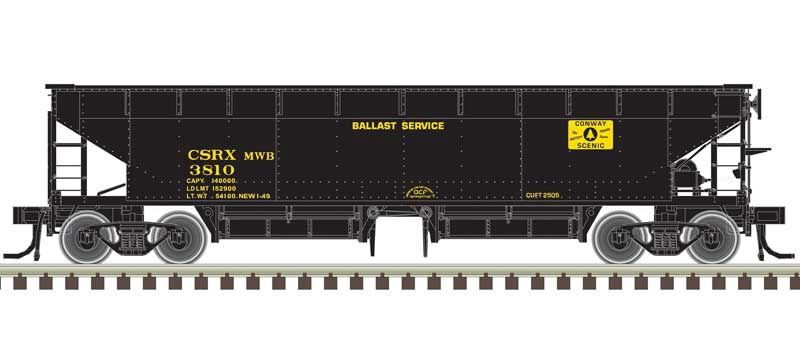 70-Ton Hart Ballast Car - Master(R), Select: Conway Scenic Railway 3810