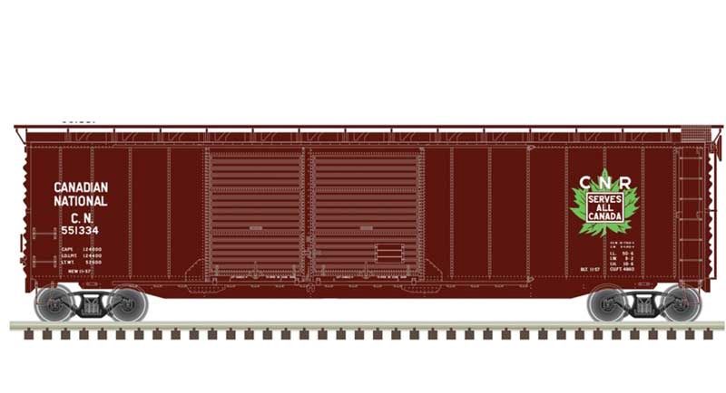 Postwar 50&#39; Double-Door Boxcar - Master(R), Select: Canadian National 551321