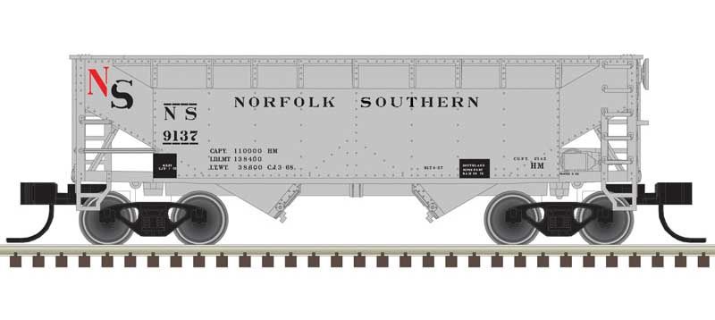 2-Bay Offset-Side Hopper with Flat Ends &amp; Load - Master(R)