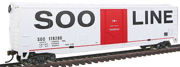 50&#39; Plug-Door Boxcar, Select: Soo Line