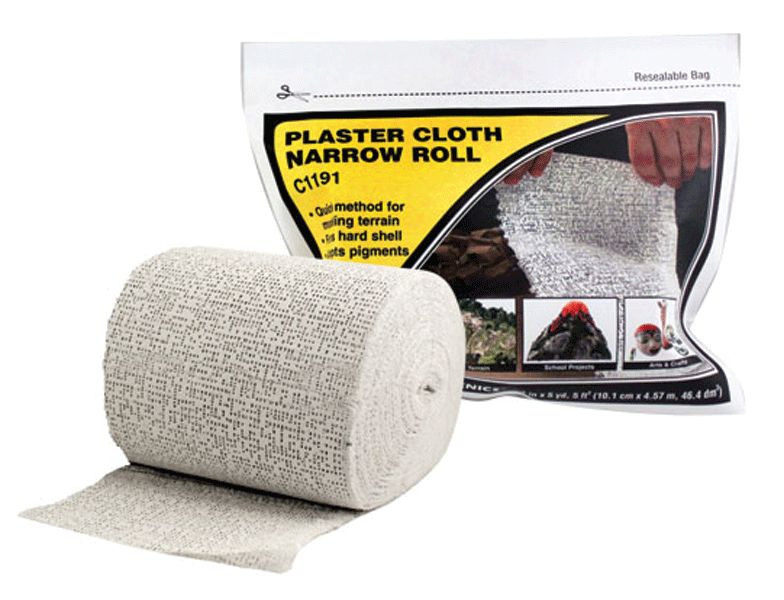 Plaster Cloth, Select: Narrow Roll - 4&quot; x 15&#39;  5 Sq