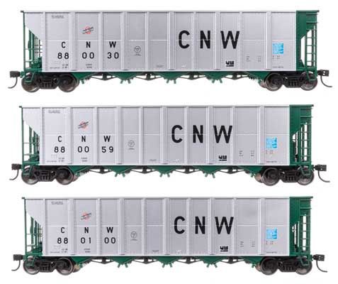 50&#39; RD-4 Hopper 3-Pack - Chicago &amp; North Western