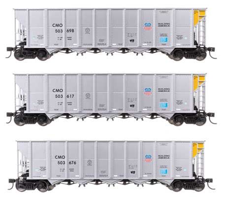 50&#39; RD-4 Hopper 3-Pack - Union Pacific CMO