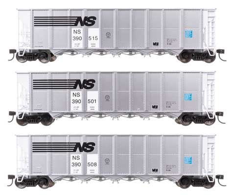50&#39; RD-4 Hopper 3-Pack - Norfolk Southern