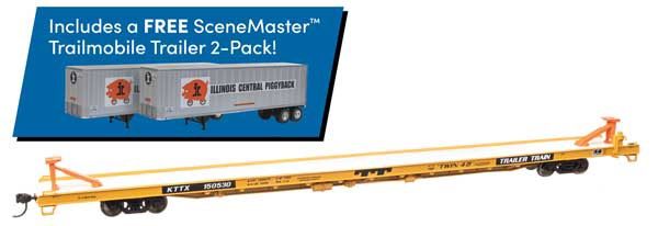 Flat KTTX with trailers