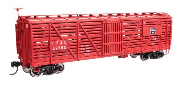 40&#39; Wood Stock Car - Chicago, Burlington &amp; Quincy