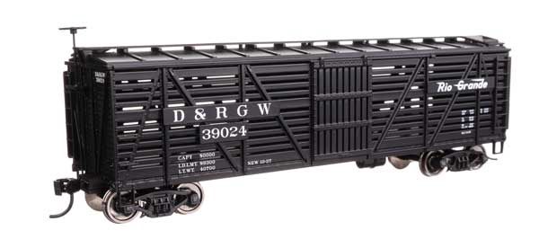 40&#39; Wood Stock Car - Denver &amp; Rio Grande Western