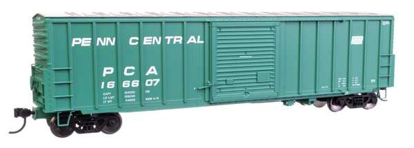 50&#39; ACF Exterior Post Dreadnaught End Plate B Boxcar - Penn Central