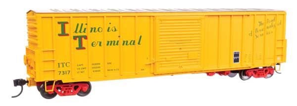 50&#39; ACF Exterior Post Dreadnaught End Plate B Boxcar - Illinois Terminal