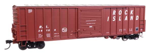 50&#39; ACF Exterior Post Dreadnaught End Plate B Boxcar - Rock Island