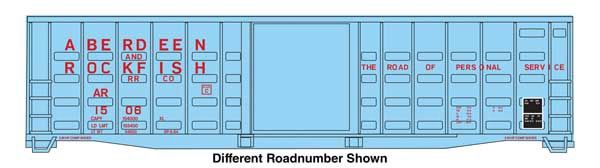 50&#39; Waffle Side Boxcar - Aberdeen &amp; Rockfish
