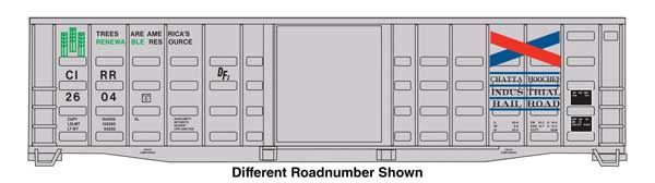 50&#39; Waffle Side Boxcar - Chattahoochee Industrial Railroad