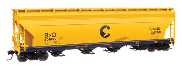 ACF 5250 4-Bay Centerflow Covered Hopper - Chessie System B&amp;O