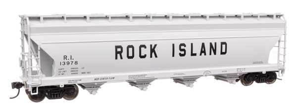 ACF 5250 4-Bay Centerflow Covered Hopper - Rock Island