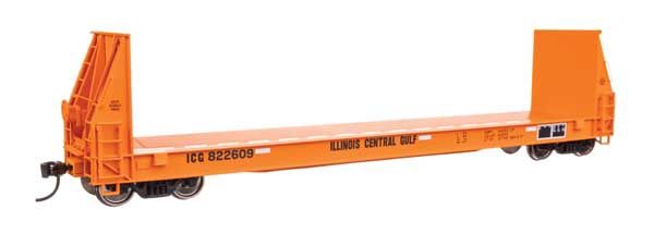 50&#39; Sieco Pulpwood Flatcar  -- Illinois Central Gulf