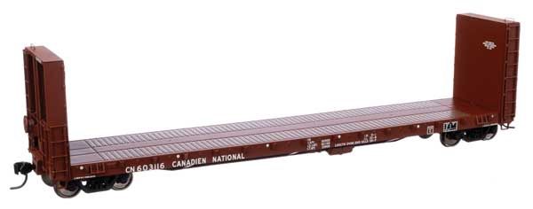 50&#39; CC&amp;F Bulkhead Flatcar  -- Canadien National