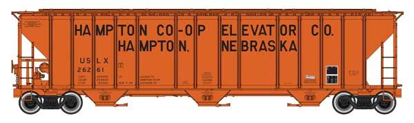 55&#39; Evans 4780 Covered Hopper  -- Hampton Co-op USLX