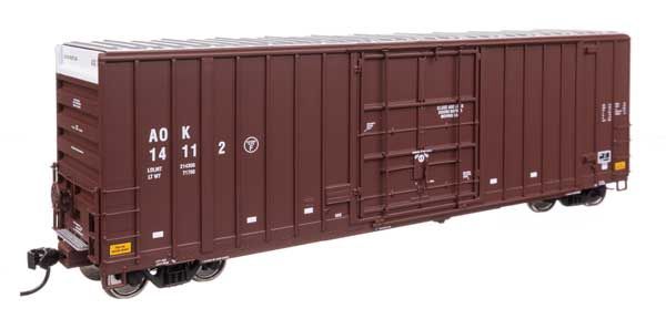 50&#39; Gunderson Hi-Cube Paper Service Boxcar  -- Arkansas-Oklahoma AOK