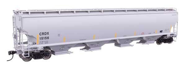 67&#39; Trinity 6351 4-Bay Covered Hopper  -- Chicago Freight Car Leasing Co CRDX