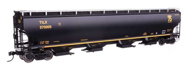 67&#39; Trinity 6351 4-Bay Covered Hopper  -- Trinity Industries Leasing TILX