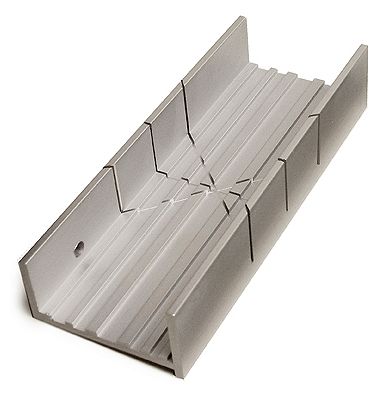 Aluminum Mitre Box - Wide Slot .031&quot;
