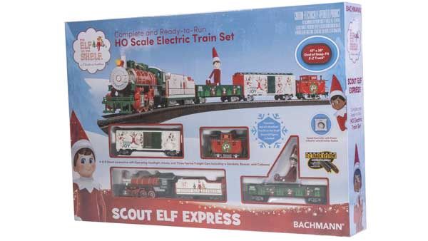 Elf on the Shelf(R) Scout Elf Express - Standard DC -- 0-6-0, 3 Cars, 47 x 38&quot; E-Z Track(R) Oval, Elf Figure, Speed Controller