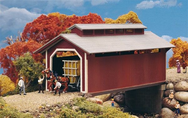 Willow Glen Covered Bridge -- Kit - 8-1/2 x 3-1/2 x 3-1/2&quot;  21.2 x 8.7 x 8.7cm (At Roof)