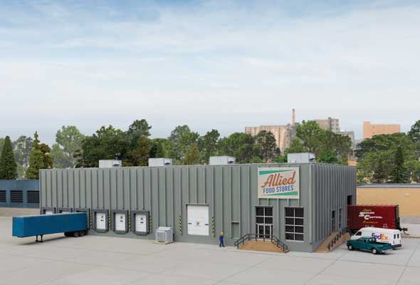 Concrete Grocery Warehouse -- Kit - 12 x 6-3/4 x 3-3/16&quot;  30.4 x 17.1 x 8cm