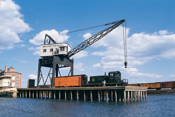 Pier &amp; Traveling Crane -- Kit - Pier: 12-5/8 x 5-3/4 x 1-1/2&quot;; Crane: 4 x 4 x 9-1/8&quot;
