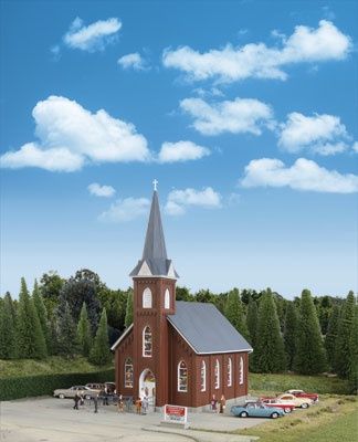 Brick Church -- Kit - 8-1/16 x 4-9/16 x 10-3/4&quot;  20.4 x 11.5 x 27.2cm