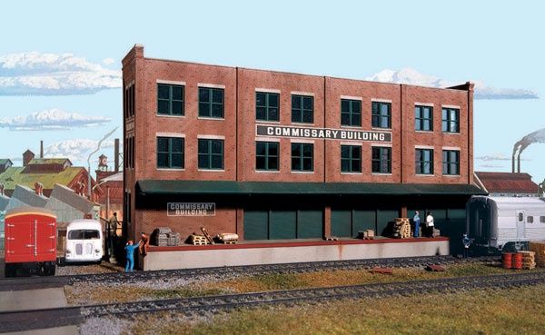 Commissary/Freight Transfer Background Building -- Kit - 12-5/8 x 3-1/4 x 6-1/8&quot;  32 x 8.2 x 15.5cm