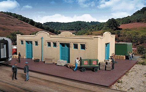 Mission-Style Freight House -- Kit - 9-1/2 x 6-1/2 x 2-1/2&quot;  24.1 x 16.5 x 6.3cm