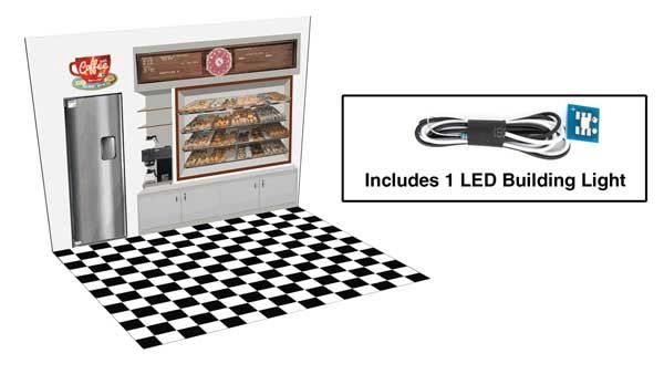 Hole-In-One Donut Shop - Spaces -- Interior Lighting and Detail Insert