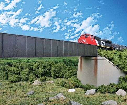90&#39; Single-Track Railroad Through Girder Bridge -- Kit - 12-1/2 x 2-3/8 x 1-1/2&quot;  31.7 x 6 x 3.8cm