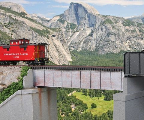 50&#39; Single-Track Railroad Deck Girder Bridge -- Kit 6-7/8 x 1-3/16 x 1-3/16&quot;  17.4 x 3.0 x 3.0cm