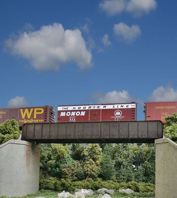 70&#39; Single-Track Railroad Through Girder Bridge -- Kit - 9-3/4 x 2-3/8 x 1-5/16&quot;  24.7 x 6 x 3.3cm