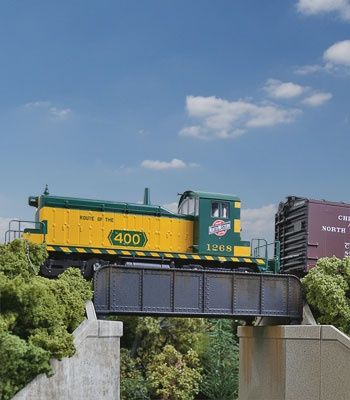 30&#39; Single-Track Railroad Through Girder Bridge -- Kit - 4-7/32 x 2-3/8 x 1&quot;  10.7 x 6 x 2.5cm