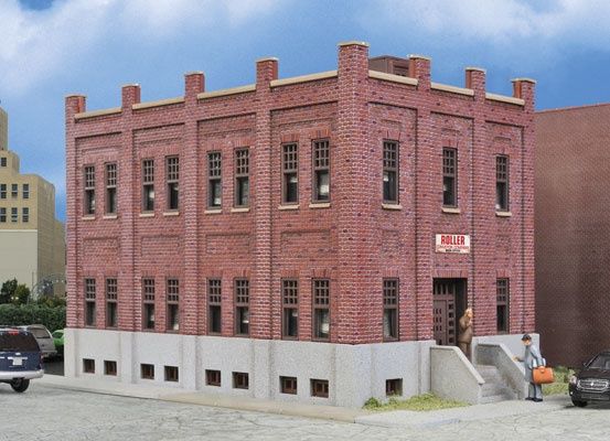 Brick Office Building -- Kit - 7-11/16 x 5-1/4 x 5&quot;  19.5 x 13.3 x 12.7cm