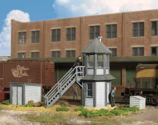 Elevated Crossing Tower pkg(2) -- Kit - 1-1/4 x 1-1/4 x 3&quot;  3.2 x 3.2 x 7.6cm