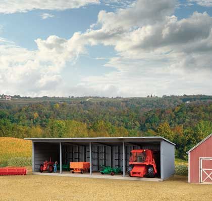 Machinery Storage Shed -- Kit - 9-3/4 x 4-1/2 x 2-3/4&quot;  24.8 x 11.4 x 7cm