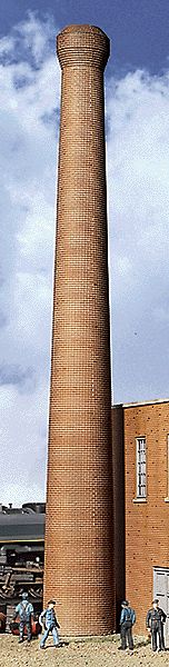 One-Piece Brick Smokestack -- pkg(2) - Assembled - 1-1/4 x 10-1/4&quot;  3.2 x 25.7cm