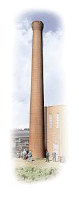 One-Piece Smokestack pkg(2) -- 13/16&quot;  2cm Diameter at Base; 6-1/4&quot;  15.8cm Tall