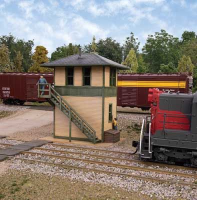 Trackside Signal Tower -- Kit - 1-7/8 x 2-27/32 x 3-5/16&quot;  4.7 x 7.2 x 8.4cm