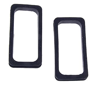 Diaphragms -- Black Rubber - 1 Pair