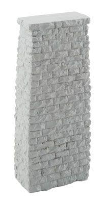 Single-Track Railroad Deck Bridge Stone Pier - Resin Casting -- Approximate 2-3/16 x 1-3/16 x 5-3/16&quot;  5.5 x 3 x 13.1cm