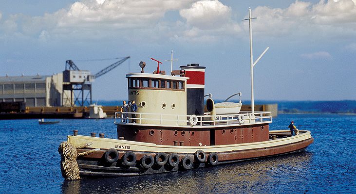 Railroad Tugboat -- Kit - 13 x 3-1/2 x 3-7/8&quot;  32 x 8.7 x 9.6cm