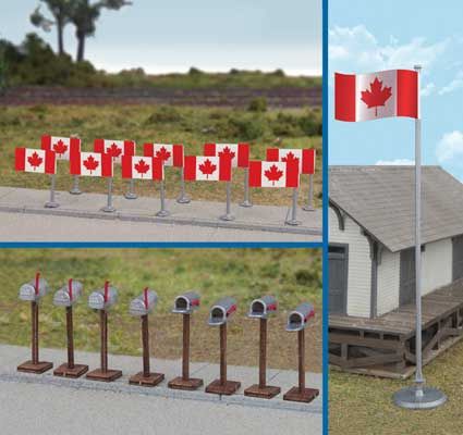Flags (11) and Mailboxes (8) -- Canadian Flags, 1965-Present