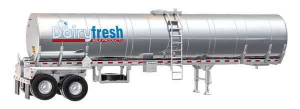 Food Grade Tank Trailer - Assembled, Select: Dairy Fresh Milk Products