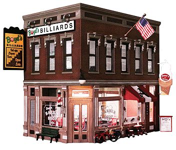 O Scale Lighted - Corner Emporium
