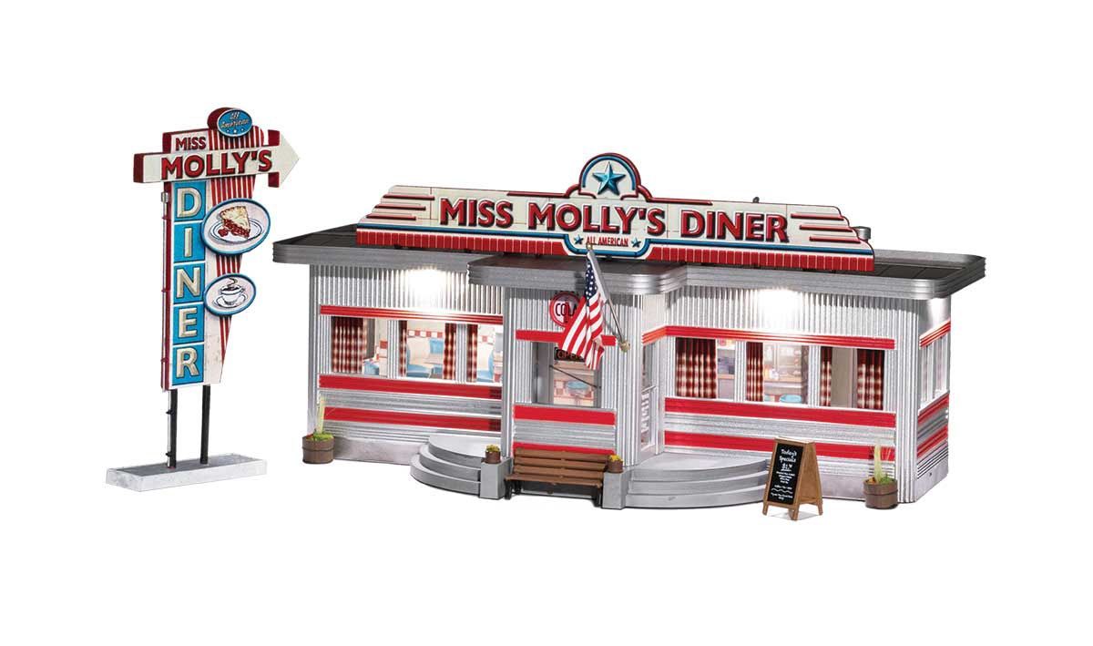 O Scale Lighted - Miss Molly&#39;s Diner